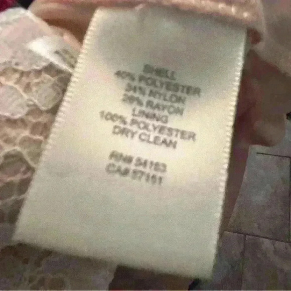 New Eliza J | Cold Shoulder Dress Lace Ivory peach lining Size 10 Wedding Formal - Picture 5 of 16